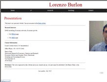 Tablet Screenshot of lorenzoburlon.com